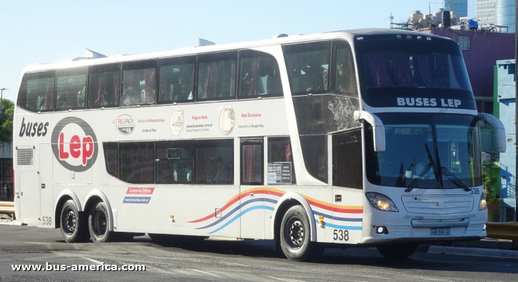 Scania K 400 B - J.Troyano Autocar Calixto Doble Piso X-OV473 - Buses Lep
AB 945 GW

Lep, interno 538
