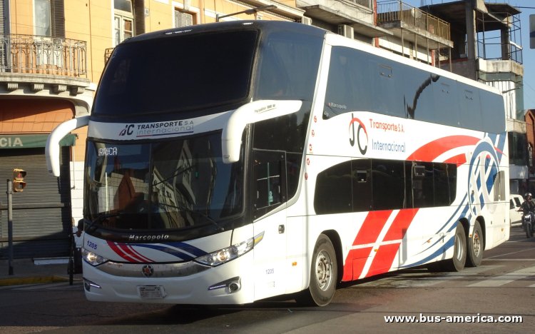 Scania K 380 IB - Marcopolo G7 Paradiso 1800 DD (para Paraguay) - JC Internacional
DAF 755

JC Internacional, interno 1205
