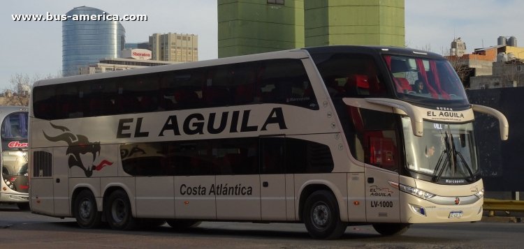 Volvo B450R - Marcopolo G7 Paradiso 1800 DD (en Argentina) - El Aguila
AC 420 II

El Aguila, interno LV-1000
