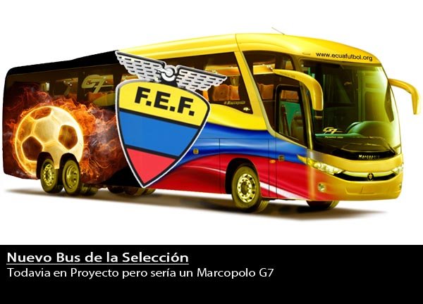 Proyecto Bus de la Selección de Fútbol del Ecuador
Posiblemente sea un Marcopolo G7
Palabras clave: Ecuabus