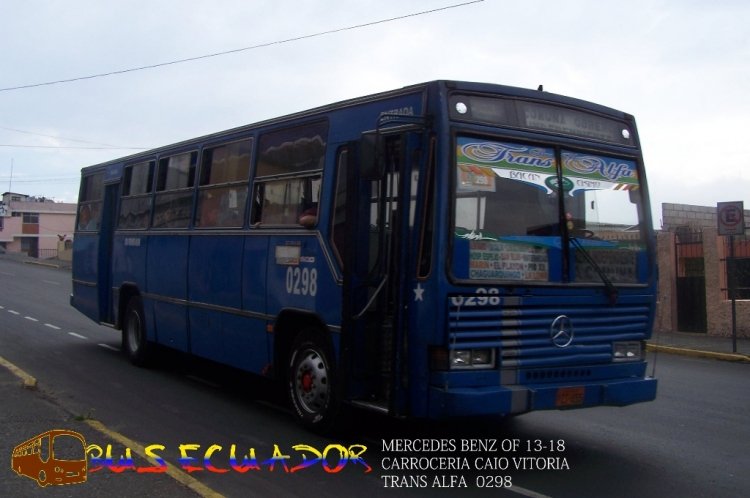 Mercedes Benz OF 13 - 18 Carroceria Caio (EN ECUADOR)
Bus Tipo de Quito
Trans Alfa
Movil 0298
Palabras clave: Mercedes Benz OF 13 - 18 Carroceria Caio (EN ECUADOR)