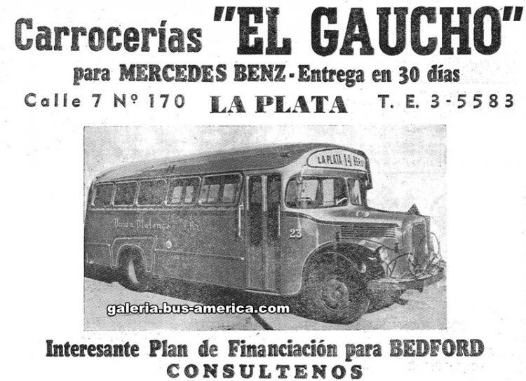 Publicidad Carrocerías El Gaucho
