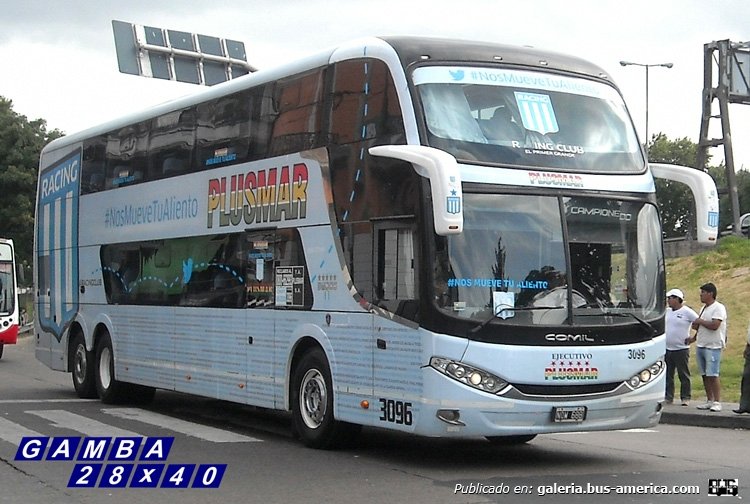 Scania K 380 - Comil Campione DD (en Argentina) - Plusmar
NQW 688
http://galeria.bus-america.com/displayimage.php?pid=42209

Interno 3096
Servicio "La Academia"

Colección: Gamba 28x40
Palabras clave: Gamba / Larga