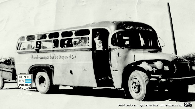 Bedford J6LZ1 (G.M.A.) - Taboas - Autotransportes "De Chepes al Sur"
Interno 1

Fotografía publicada en el grupo de Facebook "Gente de mi Pueblo"
Archivo ya posteado
Palabras clave: Gamba / Bed