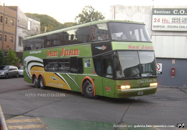 Marcopolo Paradiso GV 1800 DD (en Argentina) - Aut. San Juan
Autotransportes San Juan, interno 34
