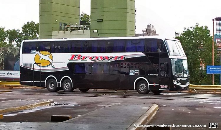 Mercedes-Benz O-400 RSD - Busscar (en Argentina) - Almirante Brown
Interno 7017
Terminal de Ómnibus Retiro
