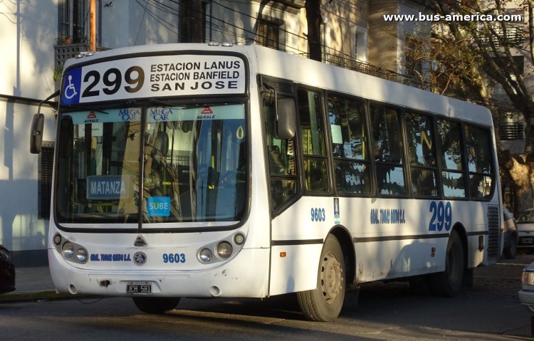Agrale MT 12.0 LE - Metalpar Tronador - Gral. Tomás Guido
JCH 581

Línea 299 (Prov. Buenos Aires), interno 9603
