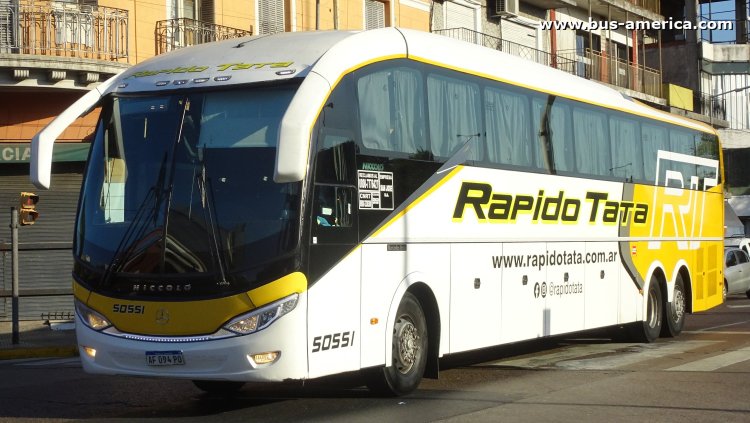 Mercedes-Benz O 500 RS - Niccoló New Isidro 26-164 -Rápido TATA
AF 094 PO
[url=https://bus-america.com/galeria/displayimage.php?pid=64652]https://bus-america.com/galeria/displayimage.php?pid=64652[/url]

Rápido TATA, interno 50551
