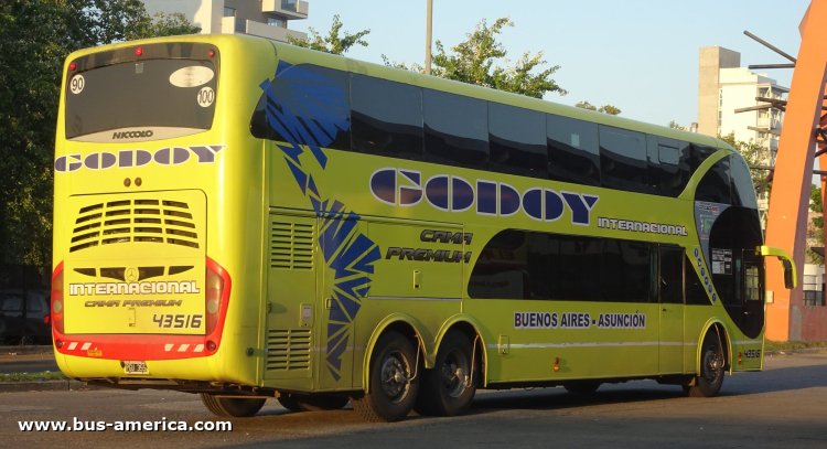 Mercedes-Benz O 500 RSD - Niccoló New Concept 2250 Isidro - Godoy Internacional
PGU 355
[url=https://bus-america.com/galeria/displayimage.php?pid=62470]https://bus-america.com/galeria/displayimage.php?pid=62470[/url]
[url=https://bus-america.com/galeria/displayimage.php?pid=62472]https://bus-america.com/galeria/displayimage.php?pid=62472[/url]

Godoy, interno 43516
Línea internacional entre Argentina & Paraguay
