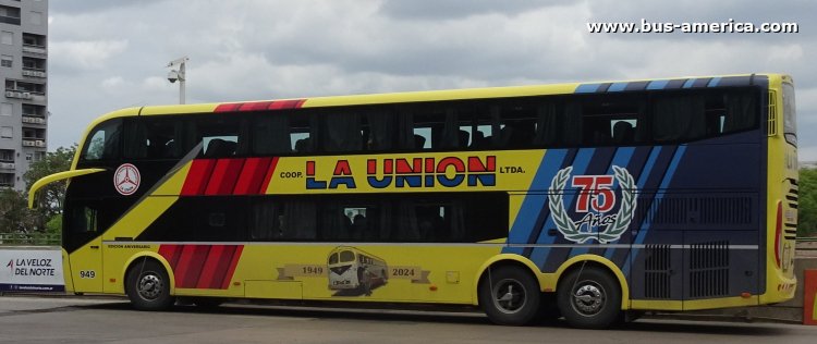 Mercedes-Benz O 500 RSD - Niccoló New Isidro Concept 2250 26-192 - Coop. La Unión
AG 696 RA

Coop.La Unión, interno 949
