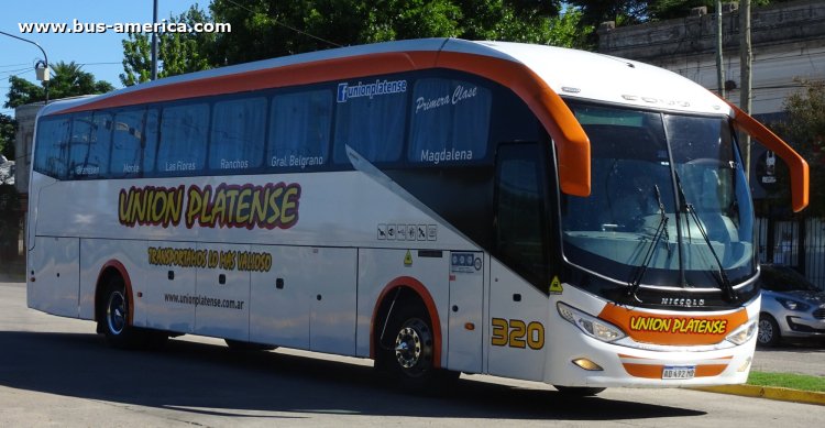 Mercedes-Benz O 500 R - Niccoló Avanti - Unión Platense
AD 492 MO
[url=https://bus-america.com/galeria/displayimage.php?pid=64626]https://bus-america.com/galeria/displayimage.php?pid=64626[/url]

Línea 340 (Prov. Buenos Aires), interno 320 - 1321
