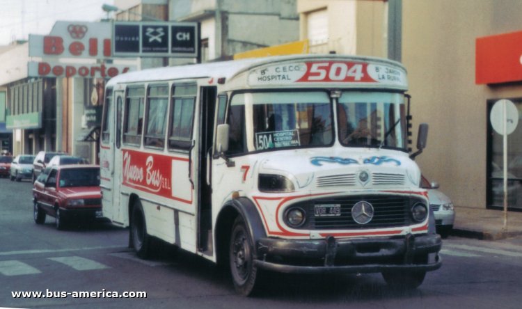 Mercedes-Benz LO 1114 - Ottaviano OT 77 - Nuevo Bus
VOR 440 - ex patente C.986783

Línea 501 (Pdo. Olavarría), interno 7
