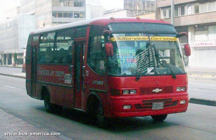 Isuzu NPR - Indubo Latino - Continental
SIO-011

Ruta 584 (Bogotá), unidad 17161 
