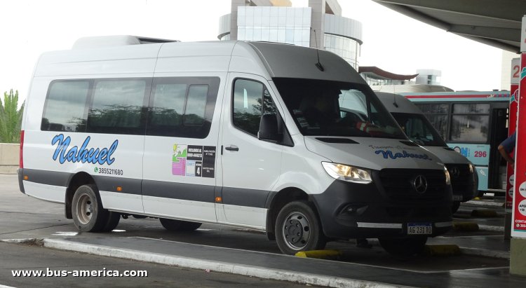 Mercedes-Benz Sprinter 516 CDI - Nahuel
AG 231 RO
[url=https://bus-america.com/galeria/displayimage.php?pid=68766]https://bus-america.com/galeria/displayimage.php?pid=68766[/url]

Nahuel (Prov.Santiago del Estero), interno 4

Horarios noviembre 2024
Ida: 14:30 lunes a sabados
Vuelta: 4:00 lunes a sabados
