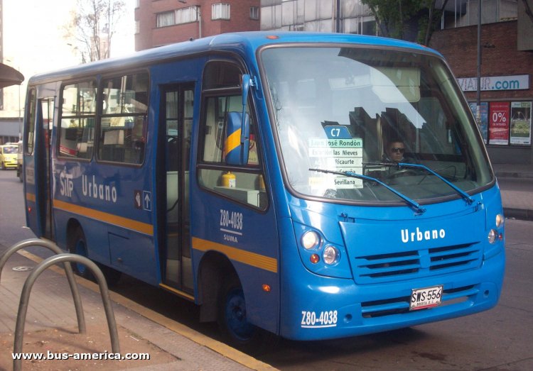Busscar Fussion - SITP Urbano , Suma
SES-556

Ruta C7 (Bogotá), unidad Z80-4038
