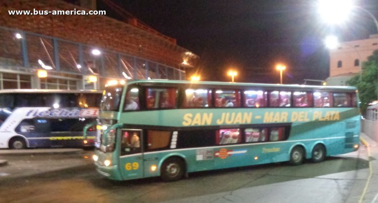 Mercedes-Benz O 400 RSD - J.Troyano Calixto - San Juan Mar del Plata
Attes. San Juan - Mar del Plata, interno 69
