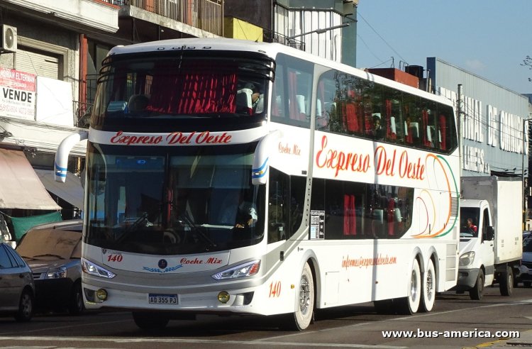 Scania K 400 B - José Troyano Theia Doble Piso - Exp. Del Oeste
AD 355 PJ
[url=https://bus-america.com/galeria/displayimage.php?pid=66393]https://bus-america.com/galeria/displayimage.php?pid=66393[/url]

Exp. Del Oeste, interno 140
