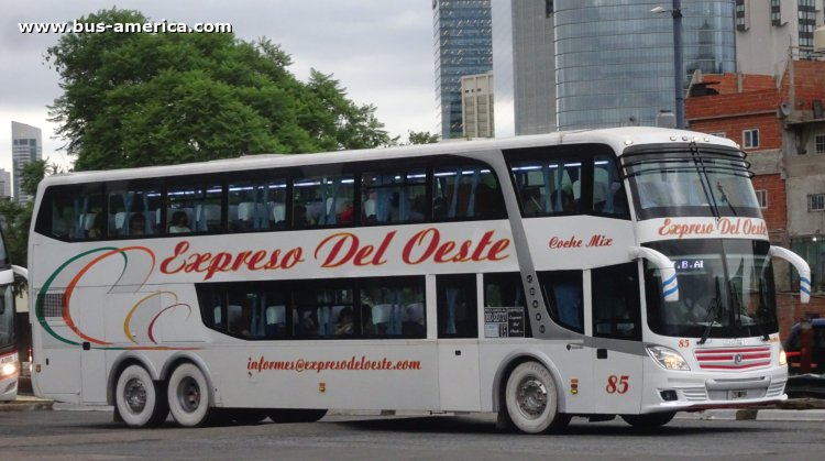 Scania K 410 - José Troyano Calixto Doble Piso - Exp. Del Oeste
NUE 142
[url=https://bus-america.com/galeria/displayimage.php?pid=66383]https://bus-america.com/galeria/displayimage.php?pid=66383[/url]
[url=https://bus-america.com/galeria/displayimage.php?pid=66384]https://bus-america.com/galeria/displayimage.php?pid=66384[/url]

Exp. Del Oeste, interno 85
