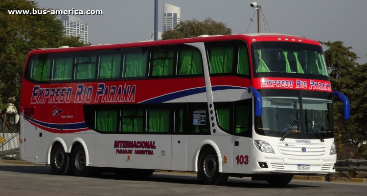 Scanio K 410 - J.Troyano Calixto - Exp. Rio Parana
AC 942 AM
[url=https://bus-america.com/galeria/displayimage.php?pid=58894]https://bus-america.com/galeria/displayimage.php?pid=58894[/url]
[url=https://bus-america.com/galeria/displayimage.php?pid=58896]https://bus-america.com/galeria/displayimage.php?pid=58896[/url]

Exp. Rio Parana, interno 103
