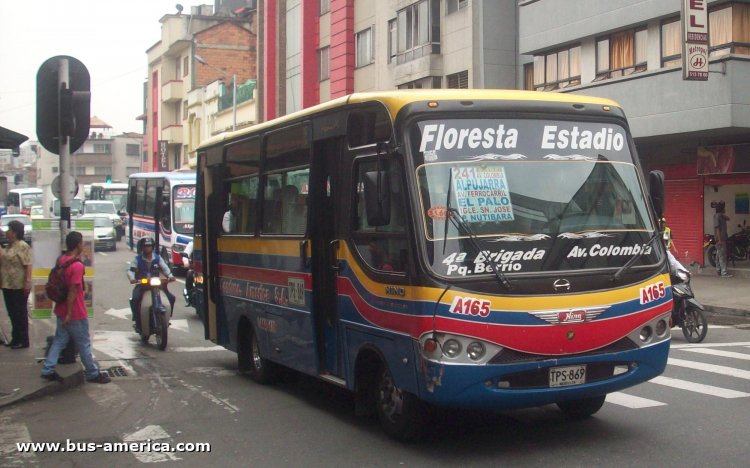 Hino - Occidente Fenix - Conducciones América
TPS-869

Ruta 241 (Medellín), unidad A165

