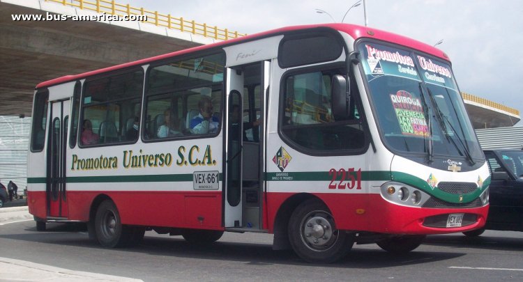 Isuzu NPR - Occidente Fenix - Promotora Universo
VEX-661
[url=https://bus-america.com/galeria/displayimage.php?pid=51707]https://bus-america.com/galeria/displayimage.php?pid=51707[/url]

Ruta Z9 (Bogota), unidad 2251
