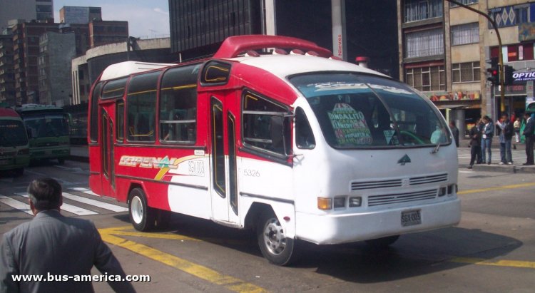 Satelite - COPENAL
SGX-003

Ruta 113 (Bogota), unidad 5326
