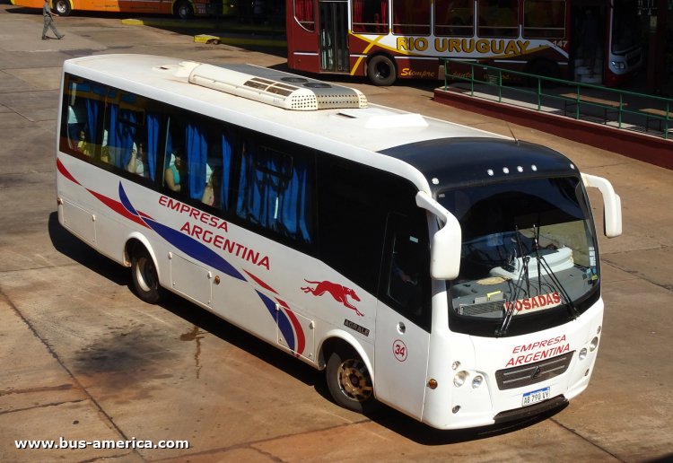 Agrale MA 10.0 - Todo Bus Zafiro - Emp. Argentina
AB 790 VY
[url=https://bus-america.com/galeria/displayimage.php?pid=53289]https://bus-america.com/galeria/displayimage.php?pid=53289[/url]

Emp. Argentina (Prov. Misiones), interno 34
