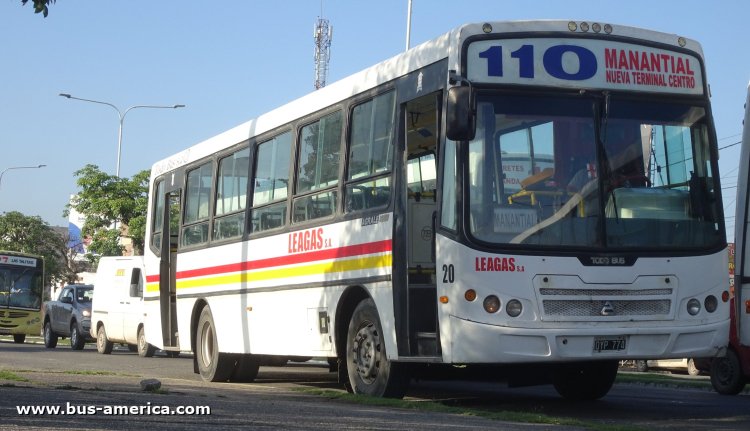 Agrale MA 15.0 - Todo Bus San Telmo II - Leagas
OYP 774

Línea 110 (Prov.Tucumán), interno 20
