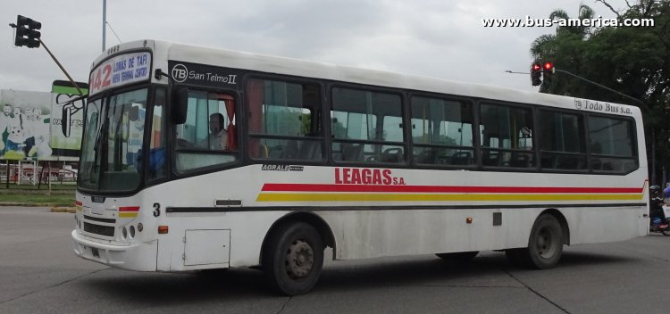 Agrale MA 15.0 LE - Todo Bus San Telmo II - Leagas
Línea 142 (Prov.Tucumán), interno 3

