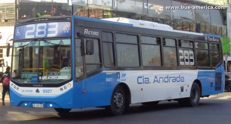 Agrale MT 15.0 - Todo Bus Retiro TB-38/21 - Andrade
AF 402 ER

Línea 283 (Prov. Buenos Aires), interno 8327
