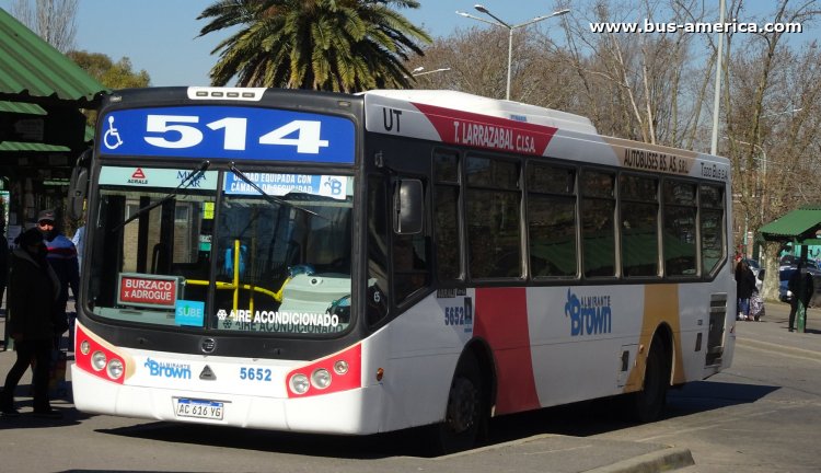 Agrale MT 15.0 LE - Todo Bus Pompeya III - UT Larrazabal , Autobuses Bs.As.
AC 616 YG
[url=https://bus-america.com/galeria/displayimage.php?pid=52820]https://bus-america.com/galeria/displayimage.php?pid=52820[/url]

Línea 514 (Pdo. Alte. Brown), interno 5652
