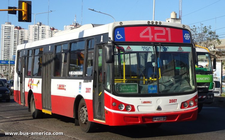 Agrale MT 15.0 LE - Todo Bus Pompeya II TB-23/16 - Larrazabal
AA 681 DH

Línea 421 (Prov.Buenos Aires), interno 2007
