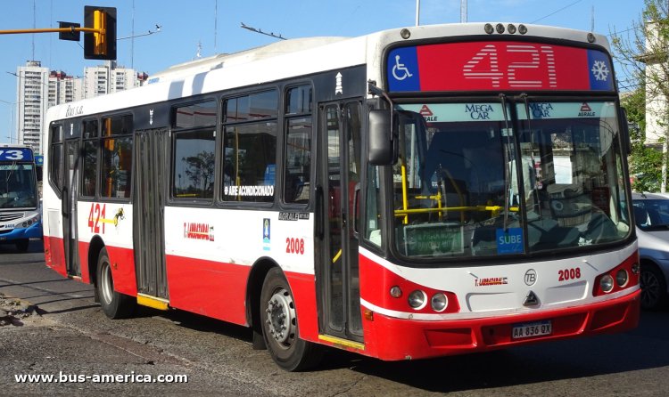 Agrale MT 15.0 LE - Todo Bus Pompeya II TB-23/16 - Larrazabal
AA 836 QX

Línea 421 (Prov.Buenos Aires), interno 2008
