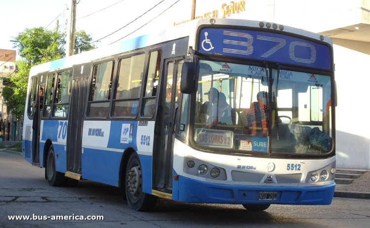 Agrale MT 15.0 LE - Todo Bus Pompeya II - Emp.San Vicente
NSU 261

Línea 370 (Pcía. Buenos Aires), interno 5512

