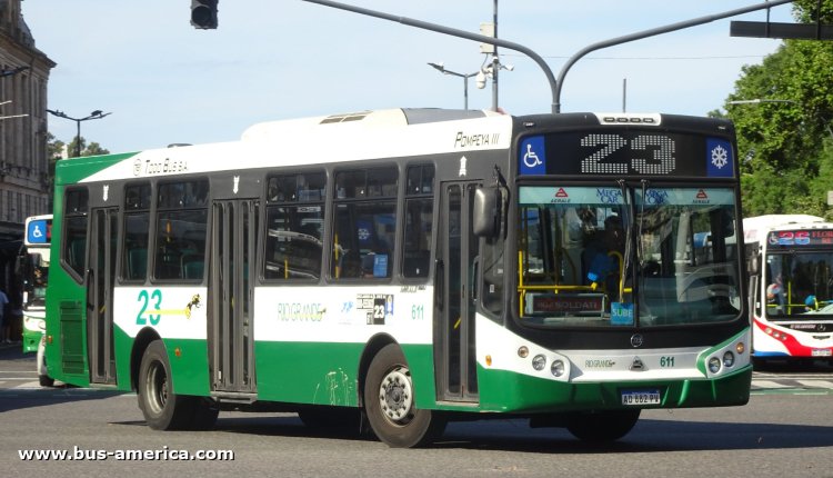 Agrale MT 15.0 LE - Todo Bus Pompeya III TB-23/16 - Rio Grande
AD 882 PV
[url=https://bus-america.com/galeria/displayimage.php?pid=69006]https://bus-america.com/galeria/displayimage.php?pid=69006[/url]

Línea 23 (Buenos Aires), interno 611
