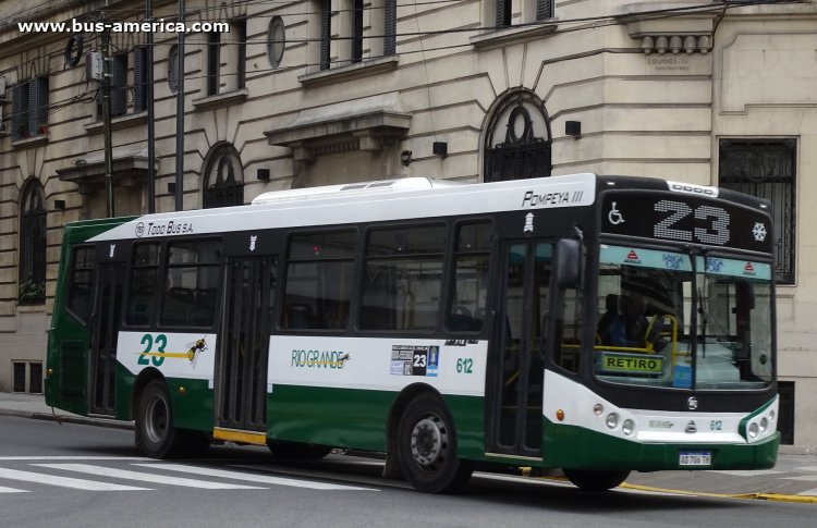 Agrale MT 15.0 LE - Todo Bus Pompeya III TB-23/16 - Rio Grande
AD 706 TH
[url=https://bus-america.com/galeria/displayimage.php?pid=69009]https://bus-america.com/galeria/displayimage.php?pid=69009[/url]

Línea 23 (Buenos Aires), interno 612
