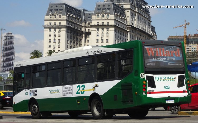Agrale MT 15.0 LE - Todo Bus Pompeya III TB-23/16 - Rio Grande
AD 761 FB
[url=https://bus-america.com/galeria/displayimage.php?pid=69025]https://bus-america.com/galeria/displayimage.php?pid=69025[/url]

Línea 23 (Buenos Aires), interno 620

