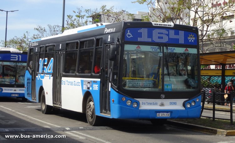 Agrale MT 15.0 LE - Todo Bus Pompeya III - Gral. Tomás Guido
AE 094 KW

Línea 164 (Buenos Aires), interno 9316
