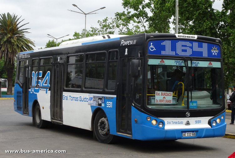 Agrale MT 15.0 LE - Todo Bus Pompeya III - Gral. Tomás Guido
AE 112 GD
[url=https://bus-america.com/galeria/displayimage.php?pid=59647]https://bus-america.com/galeria/displayimage.php?pid=59647[/url]

Línea 164 (Buenos Aires, realizando servicio Prov. Buenos Aires no autorizado), interno 9311


Este recorrido arrancó hace unos meses, muy útil, mas necesita su numeración adecuada. ¿Retomar el 243, utilizar el vacante 265?
