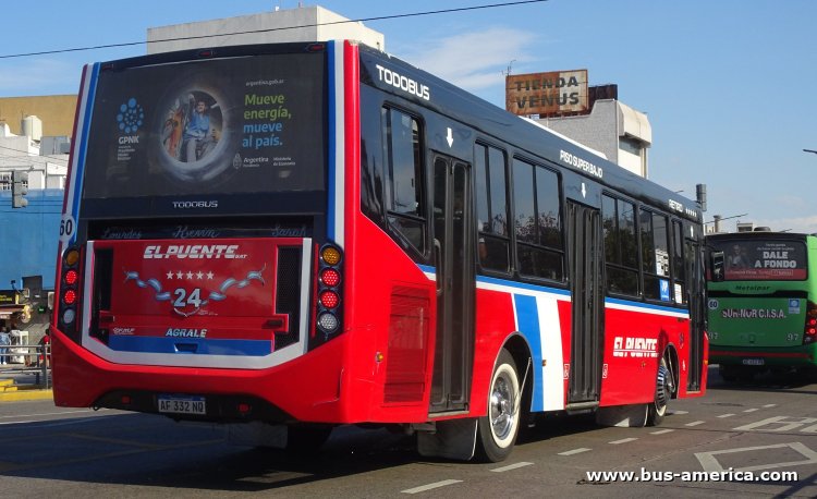 Agrale MT 15.0 LE - Todo Bus Retiro TB-38/21 - El Puente
AF 332 NQ

Línea 128 (Buenos Aires), interno 24
