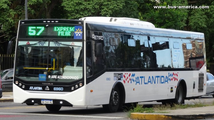 Agrale MT 17.0 LE - Todo Bus Retiro TB-46/23 - Atlántida
AG 146 AL

Línea 57 (Buenos Aires), interno 6960
