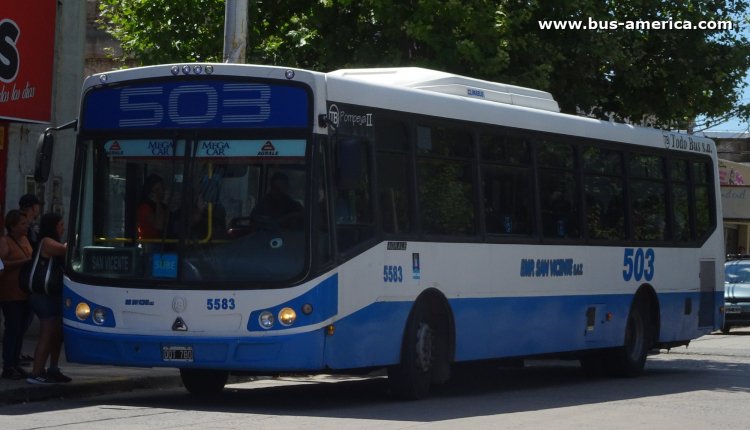 Agrale MT 17.0 LE - Todo Bus Pompeya II TB-14/14 - Emp.San Vicente
OOT 780

Línea 503 (Pdo.San Vicente), interno 5583
