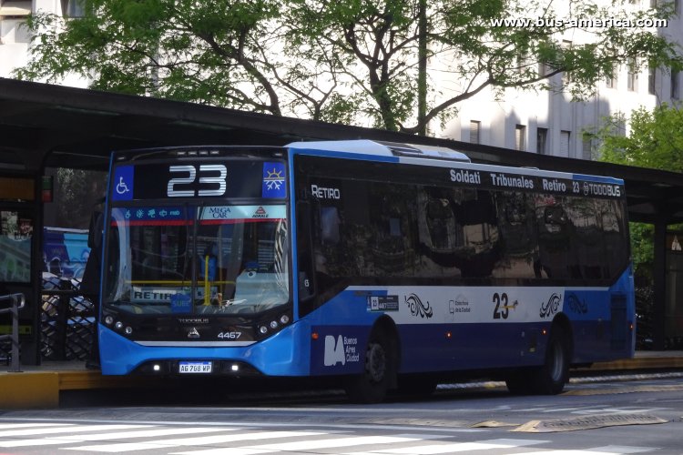 Agrale MT 17.0 LE - Todo Bus Retiro - TARSA 
AG 708 WP

Línea 23 (Buenos Aires), interno 4467
