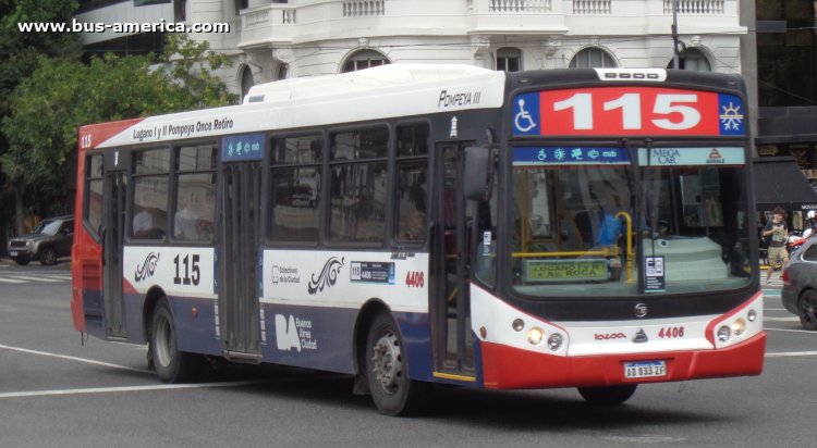 Agrale MT 17.0 LE - Todo Bus Pompeya III TB-24/16 - TARSA
AD 833 ZF

Línea 115 (Buenos Aires), interno 4406
