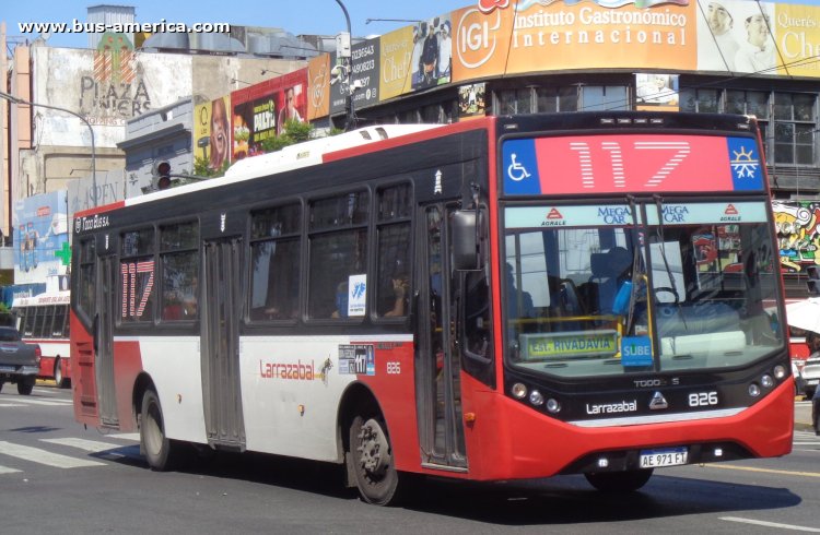 Agrale MT 17.0 LE - Todo Bus Retiro TB-39/21 - Larrazabal
AE 971 FT
[url=https://bus-america.com/galeria/displayimage.php?pid=68395]https://bus-america.com/galeria/displayimage.php?pid=68395[/url]

Línea 117 (Buenos Aires), interno 826
