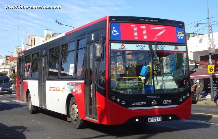 Agrale MT 17.0 LE - Todo Bus Retiro TB-39/21 - Larrazabal
AE 971 FU

Línea 117 (Buenos Aires), interno 829

