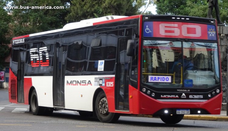 Agrale MT 17.0 LE - Todo Bus Retiro TB-44/22 - MONSA
AG 202 SR

Línea 60 (Buenos Aires), interno 6325
