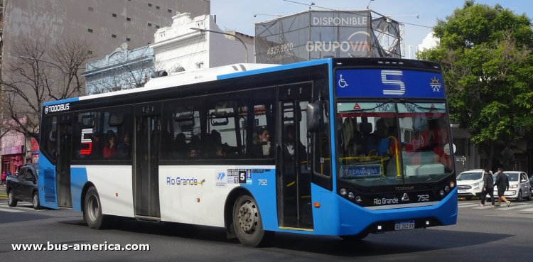 Agrale MT 17.0 LE - Todo Bus Retiro - Rio Grande
AG 202 RY

Línea 5 (Buenos Aires), interno 752
