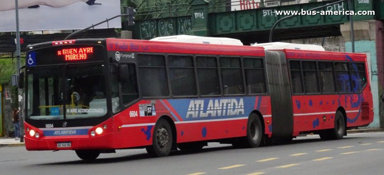 Agrale MT 27.0 LE - Todo Bus Pompeya III - Atlántida
AD 340 HG
[url=https://bus-america.com/galeria/displayimage.php?pid=52309]https://bus-america.com/galeria/displayimage.php?pid=52309[/url]

Línea 57 (Buenos Aires), interno 6604

Observar que estos primeros Pompeya III han salido como Pompeya II
