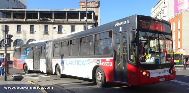 Agrale MT 27.0 LE - Todo Bus Pompeya III - Atlántida
AE 590 KP

Línea 57 (ramal ex línea 52 - Buenos Aires), interno 6633
